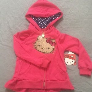 Hello Kitty sweatshirt 3T hoodie pink CUTE!!